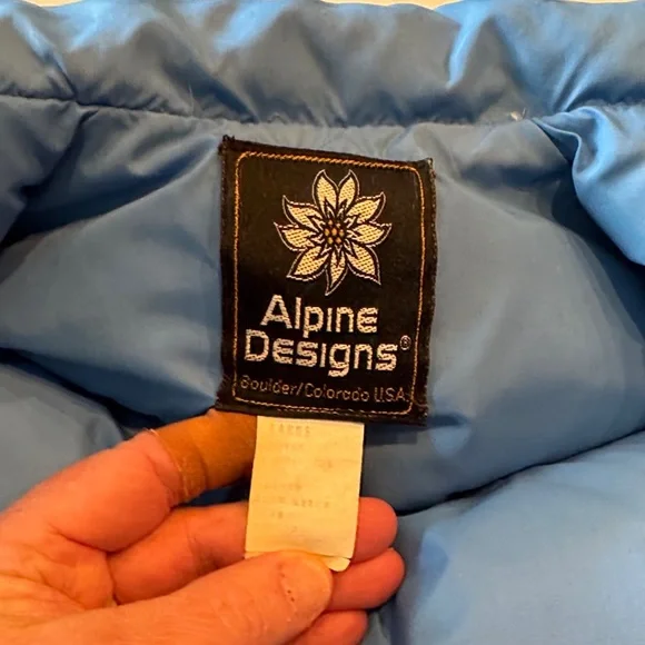 Alpine Design Red and Blue Puffer Vest see measurements vintage - Picture 5 of 7